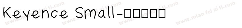 Keyence Small字体转换